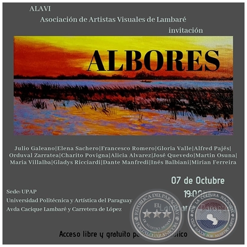 ALBORES - Exposicin Colectiva - Lunes, 07 de Octubre de 2019 